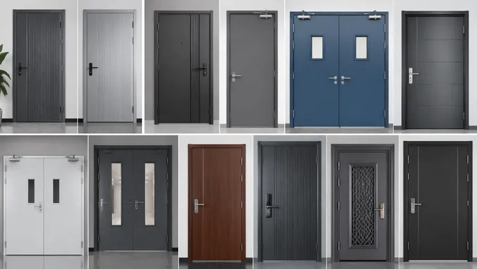 EUWOO product range: steel doors, fire doors, security doors, and commercial doors