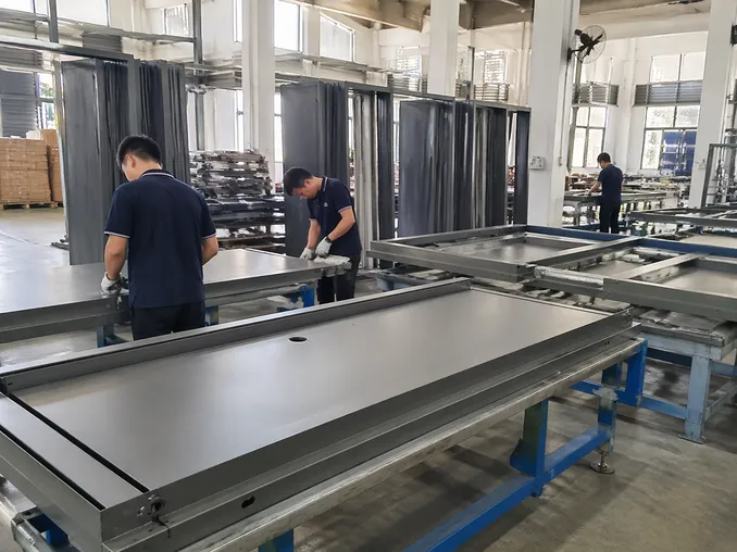 EUWOO dedicated fire door production line, built after NFPA 80 certification