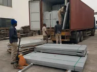 Southeast Asia and Africa building materials distributor receiving steel door container shipment